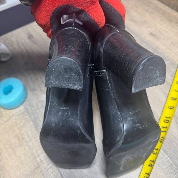 Enzo Angiolini Black Leather Over The Knee Boots Women's Size 8.5 - Picture 5 of 10